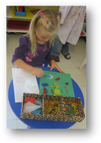 Montessori Preschool in Crystal Lake - Gluing